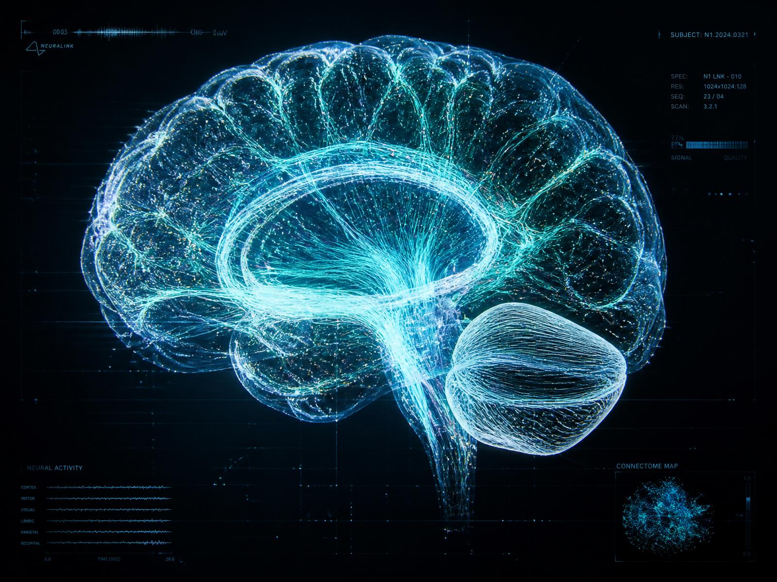 Volumetric neural connectome visualization